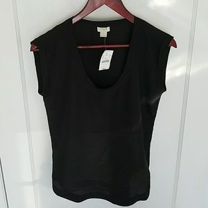 NWT JCREW sleeveless black top